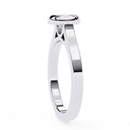 Bezel Set Round Cut Diamond Solitaire Ring