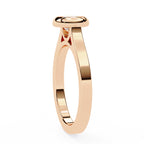 Bezel Set Round Cut Diamond Solitaire Ring