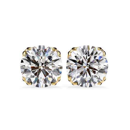 Round Stud 8 flower Prong Setting