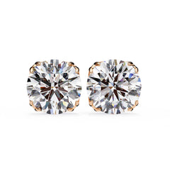 Round Stud 8 flower Prong Setting