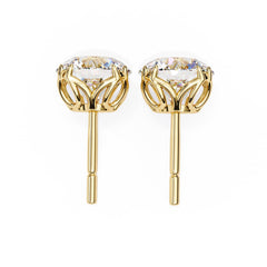 Round Stud 8 flower Prong Setting