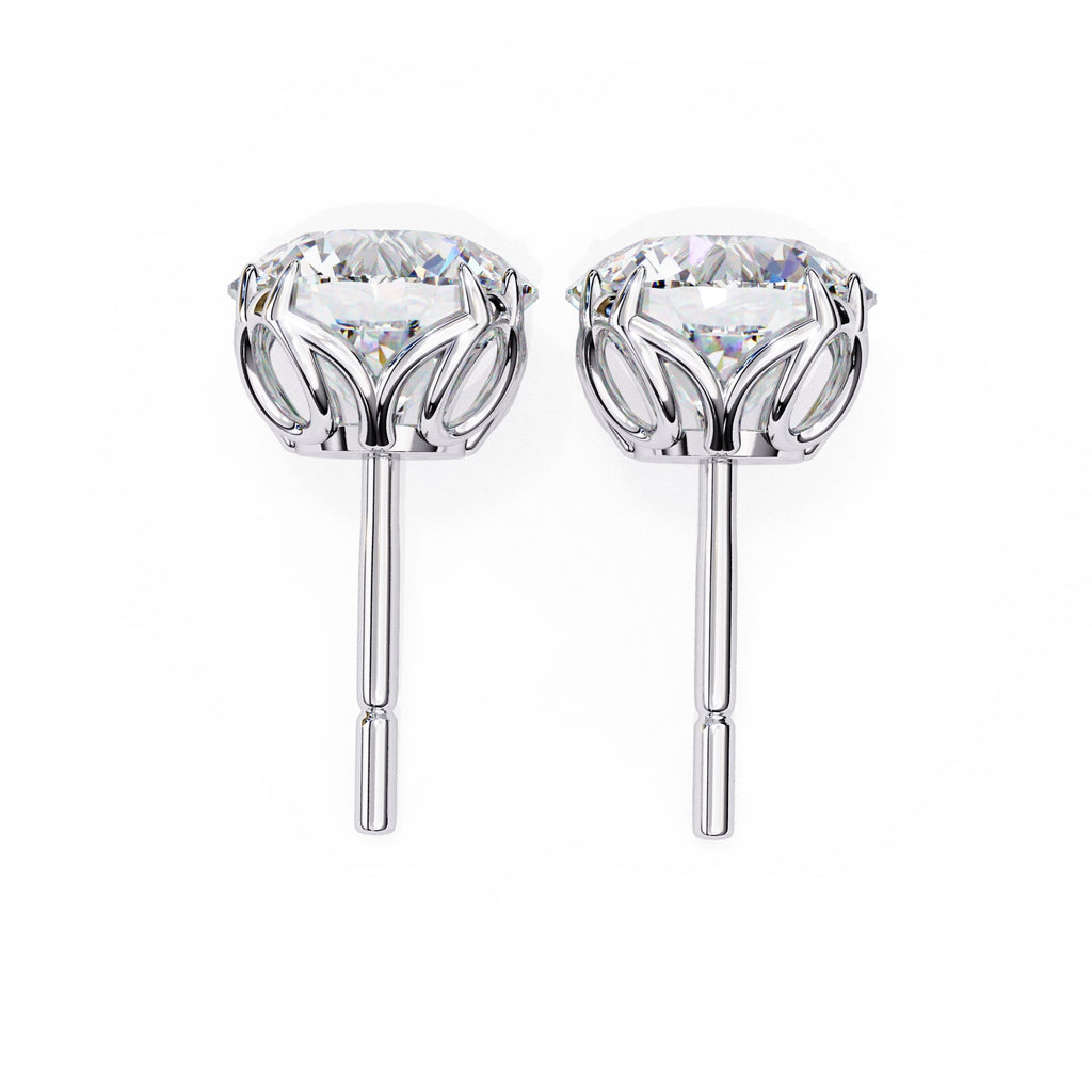 Round Stud 8 flower Prong Setting