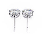 Round Stud 8 flower Prong Setting