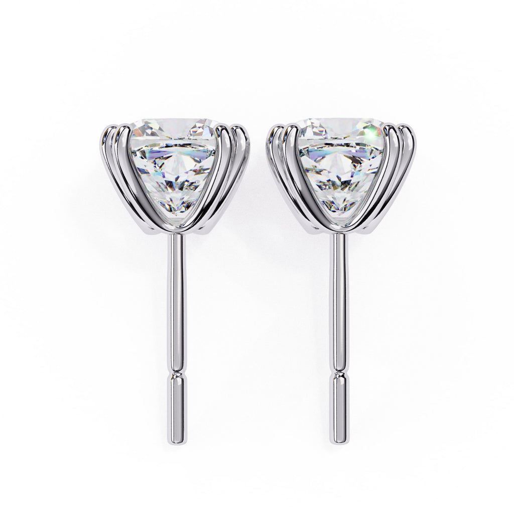 Cushion cut Diamond Stud Earrings