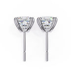 Cushion cut Diamond Stud Earrings