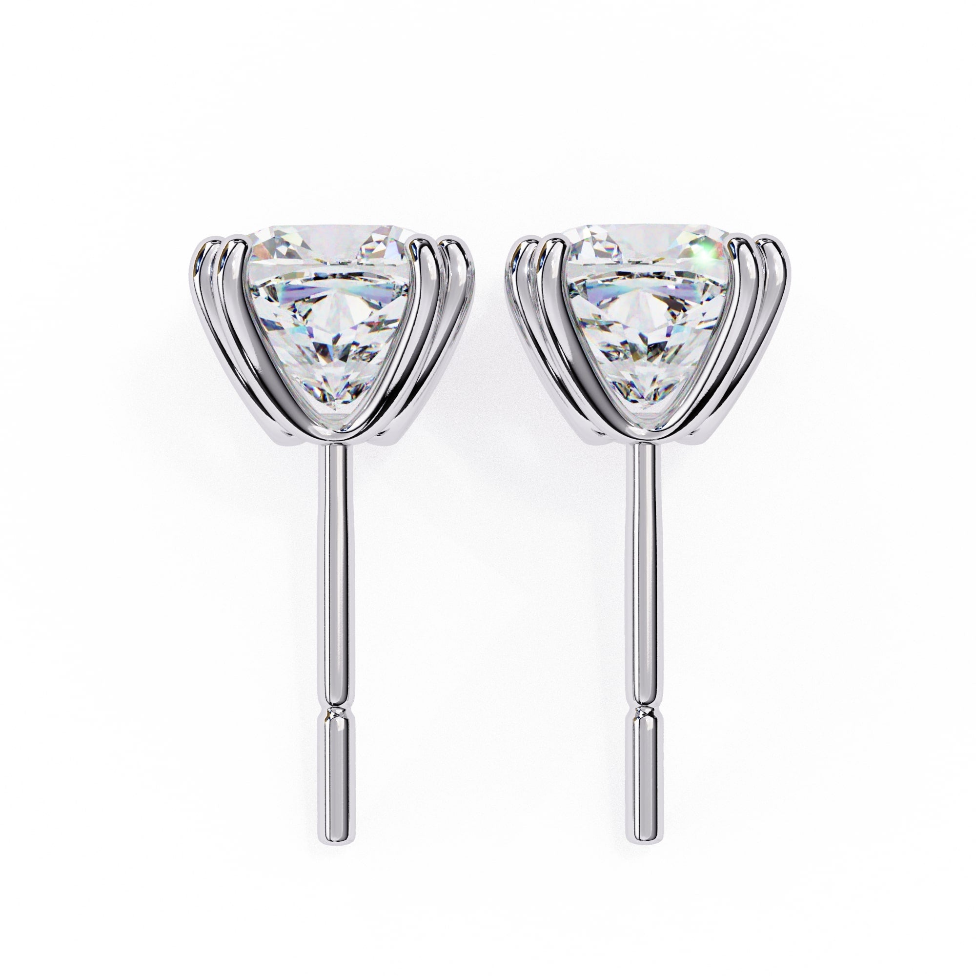 Cushion cut Diamond Stud Earrings