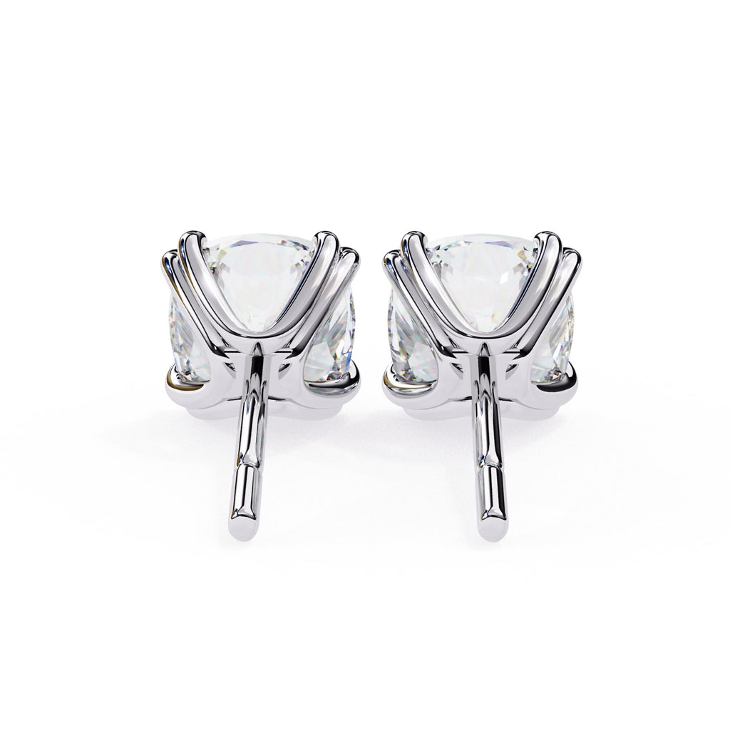 Cushion cut Diamond Stud Earrings