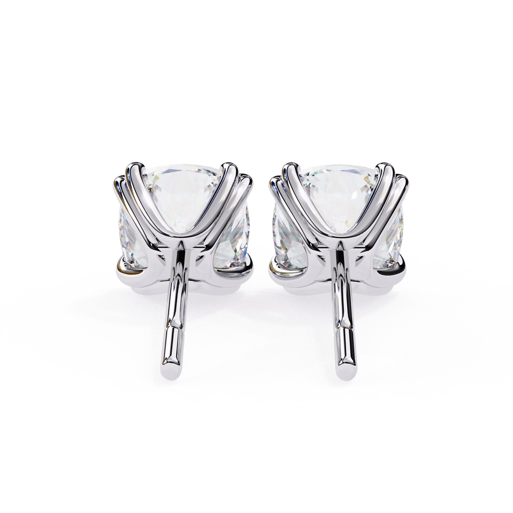 Cushion cut Diamond Stud Earrings