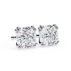 Cushion cut Diamond Stud Earrings