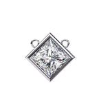 Stylish Princess Cut Bezel Pendant