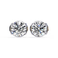 2.57 Carat Lab Grown Round Cut Diamond Tiny Stud Earrings