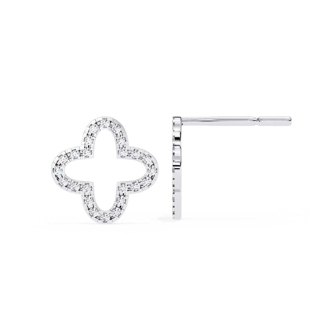 Clover Diamond Studs