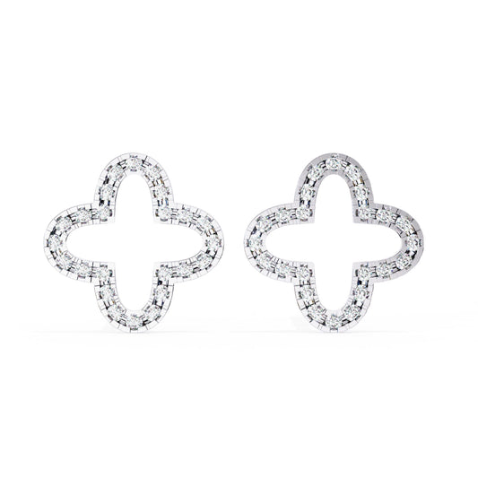 Clover Diamond Studs