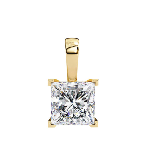 Modern Princess 4 Prong Pendant