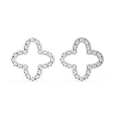 Clover Diamond Studs
