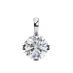 Lab Grown Round Diamond Solitaire Pendant