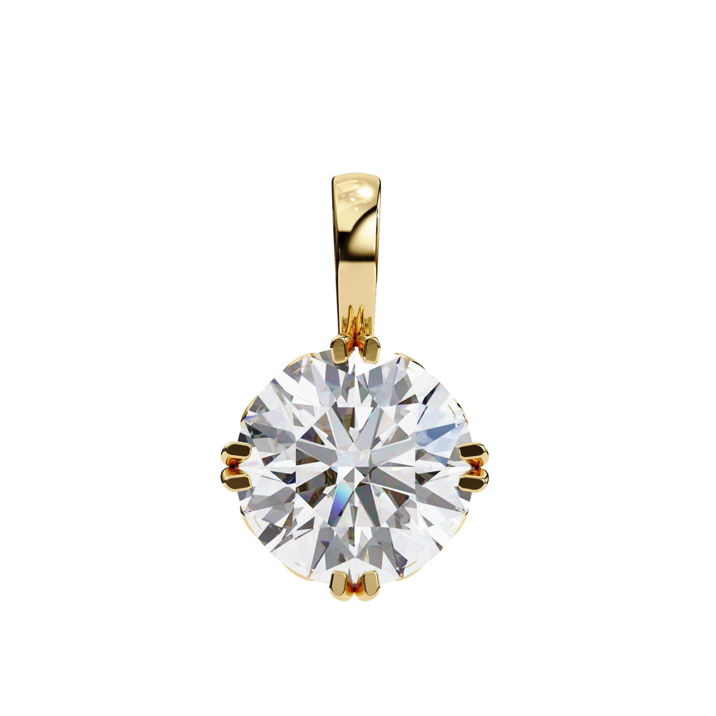 Sophisticated Round 4 Prong Pendant