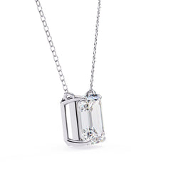 Elegant Emerald 4 Prong Pendant