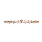 Round Cut Lab Diamond Floral Bracelet