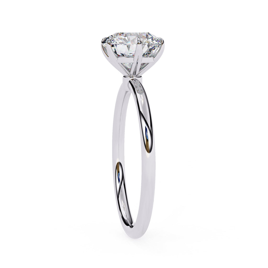 Round Cut Solitaire Diamond Engagement Ring