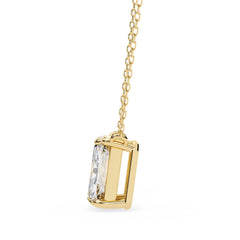 Elegant Emerald 4 Prong Pendant