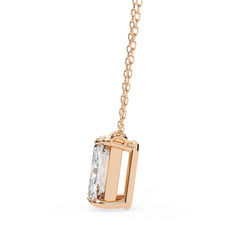 Elegant Emerald 4 Prong Pendant