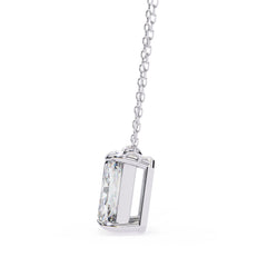 Elegant Emerald 4 Prong Pendant