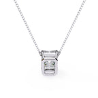 Elegant Emerald 4 Prong Pendant