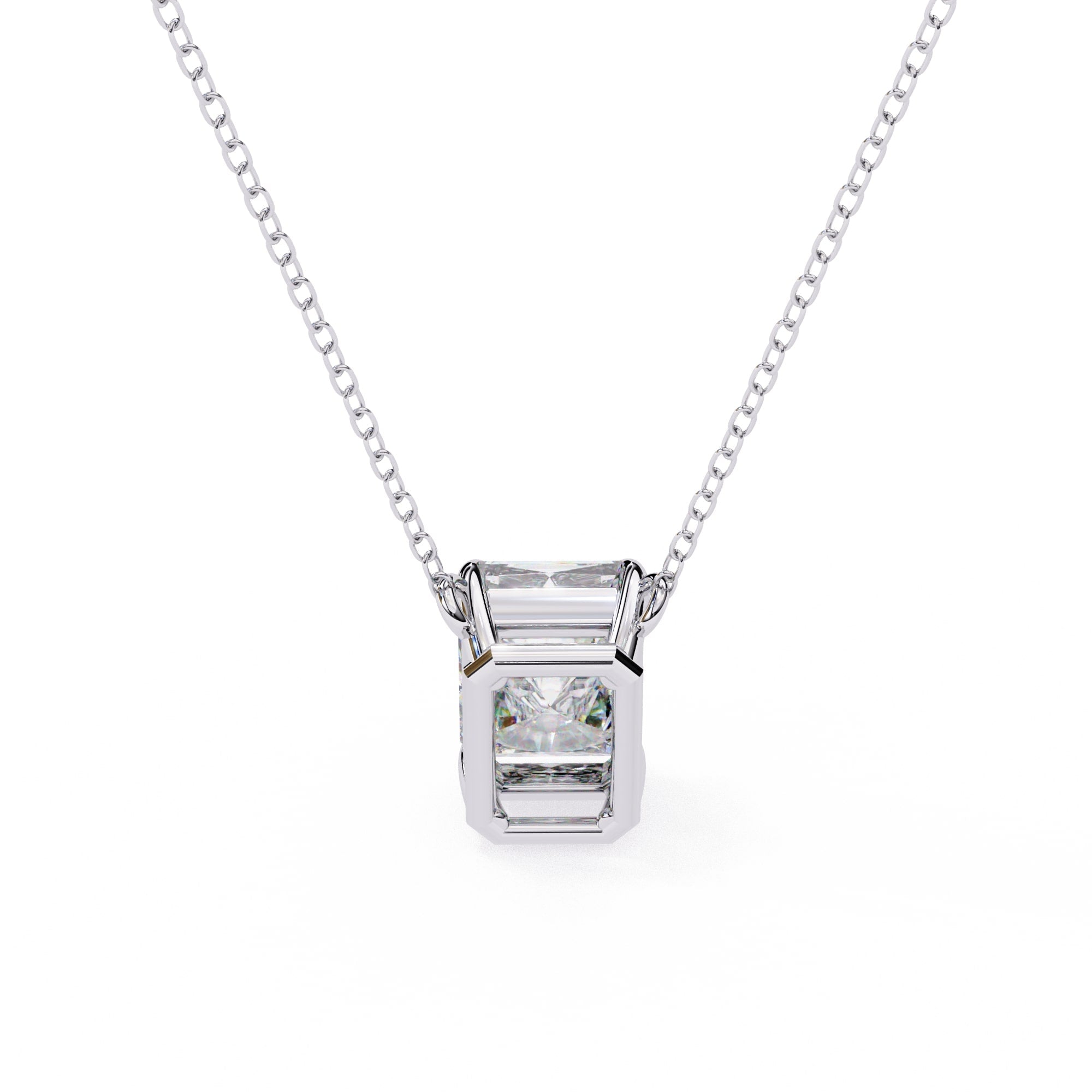 Elegant Emerald 4 Prong Pendant