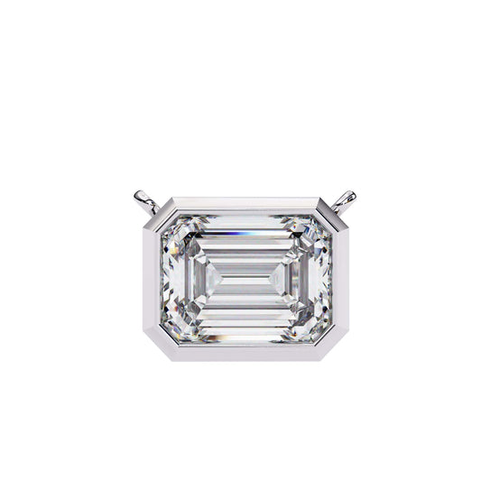 Elegant Emerald Bezel Pendant