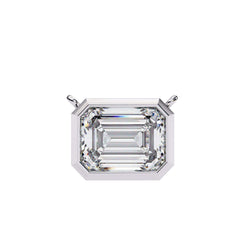 Elegant Emerald Bezel Pendant