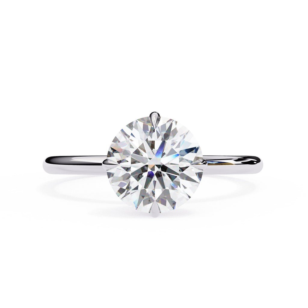1.92 Ct Lab Grown Round Cut Diamond Solitaire Engagement Ring
