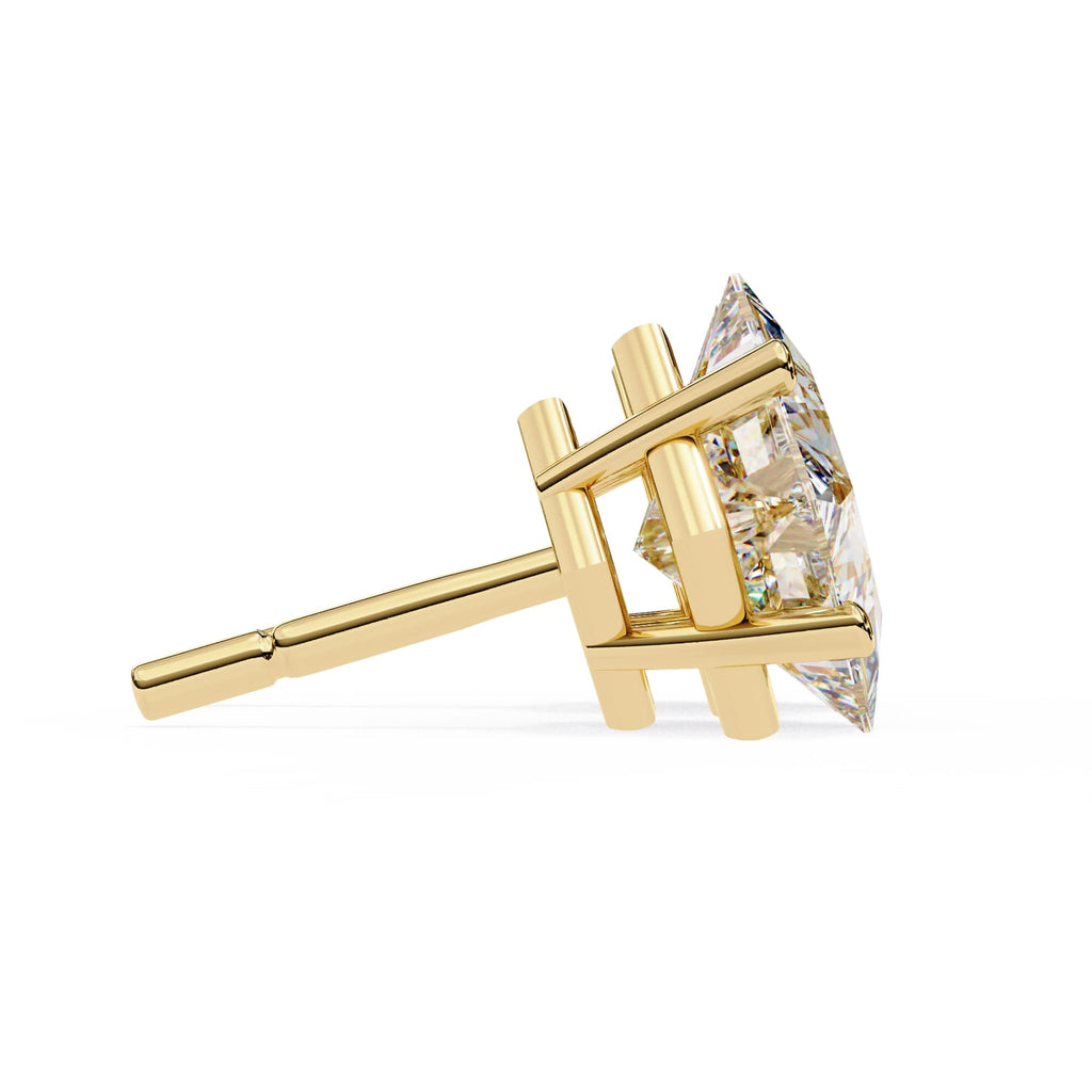 Princess cut Diamond Stud Earrings