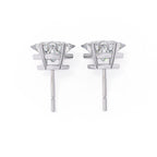 Princess cut Diamond Stud Earrings