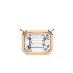 Elegant Emerald Bezel Pendant