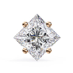 Princess cut Diamond Stud Earrings