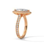 2 Carat Marquise Diamond Solitaire Accent Ring