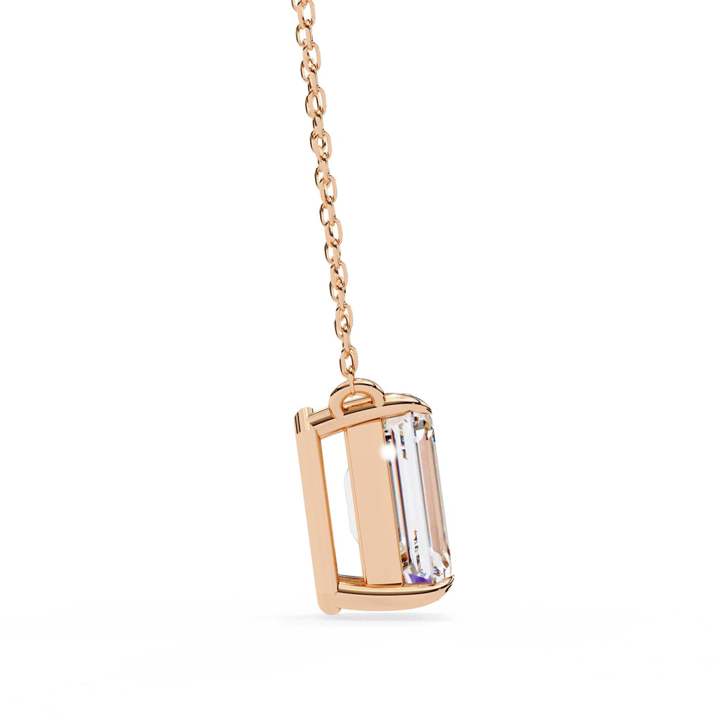 Elegant Emerald 4 Prong Pendant