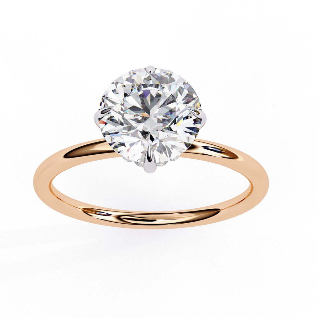 Round Cut Solitaire Diamond Engagement Ring