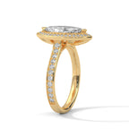 2 Carat Marquise Diamond Solitaire Accent Ring