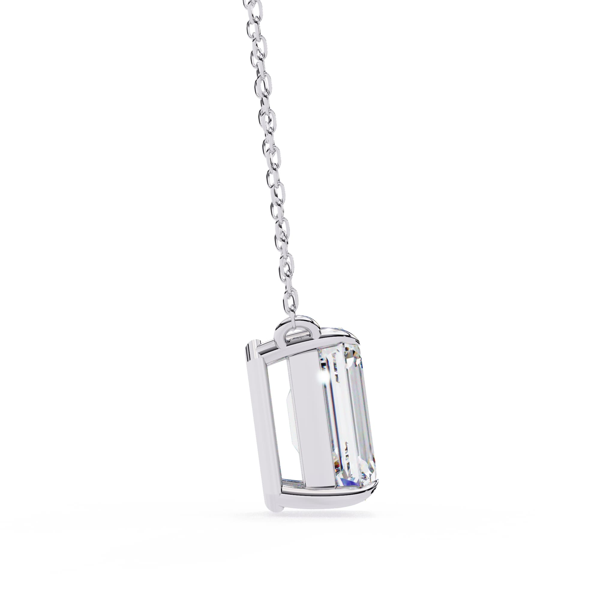 Elegant Emerald 4 Prong Pendant