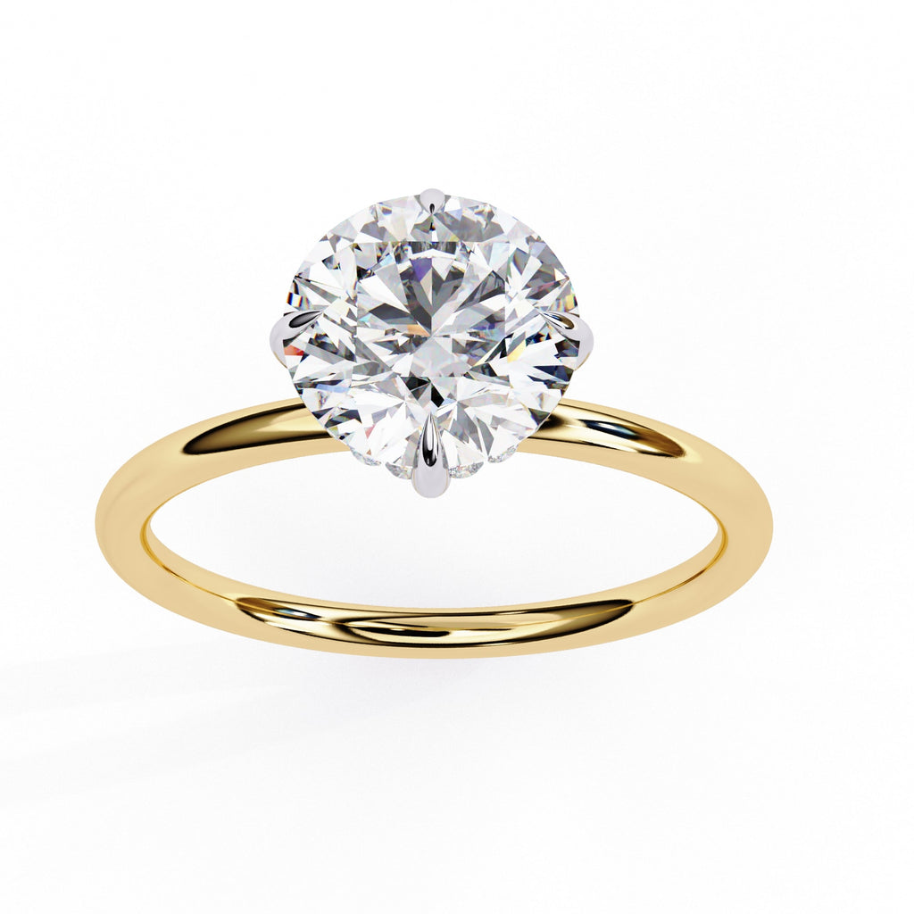 Round Cut Solitaire Diamond Engagement Ring
