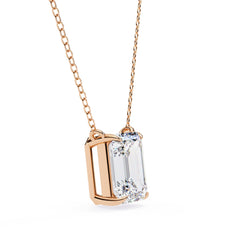 Elegant Emerald 4 Prong Pendant