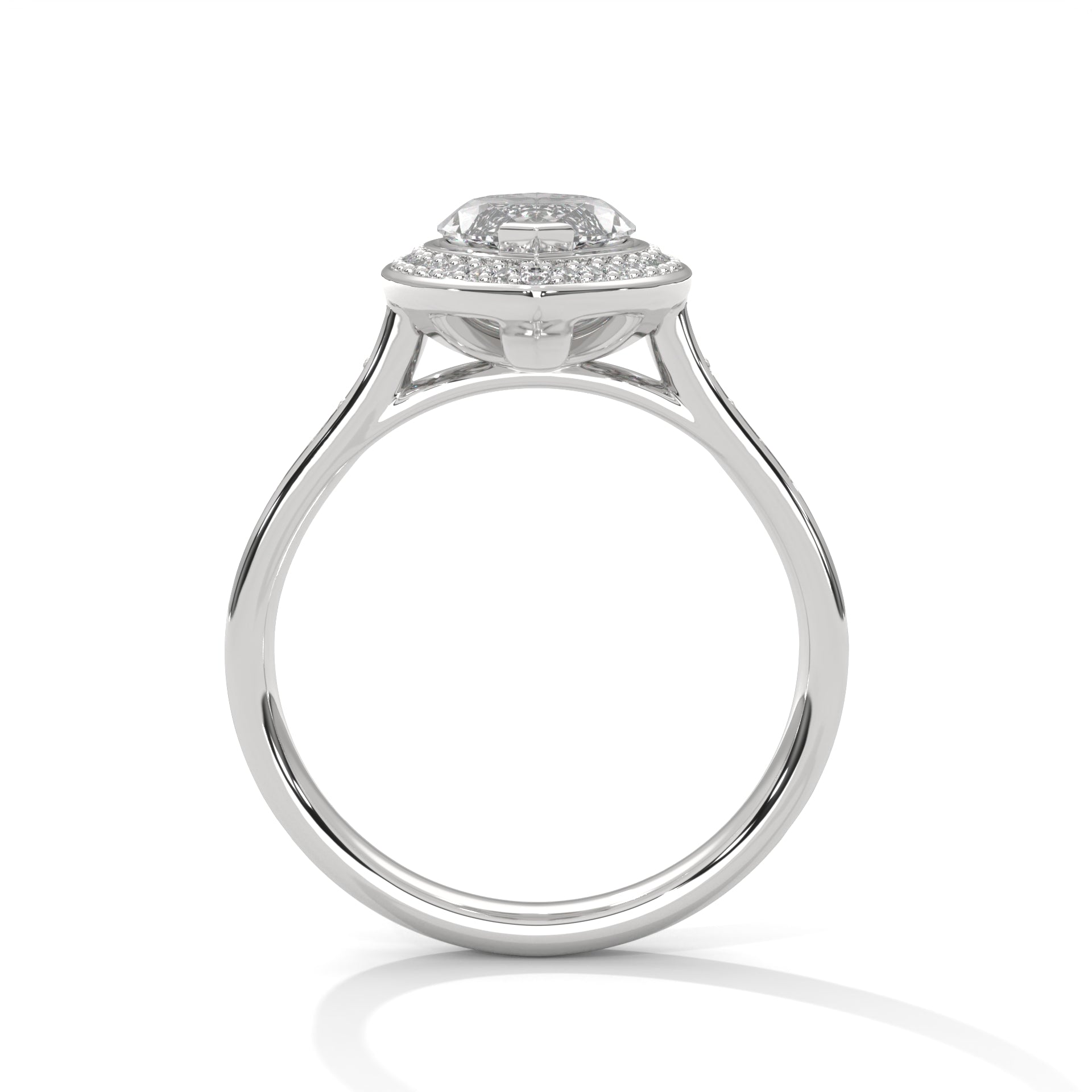 2 Carat Marquise Diamond Solitaire Accent Ring