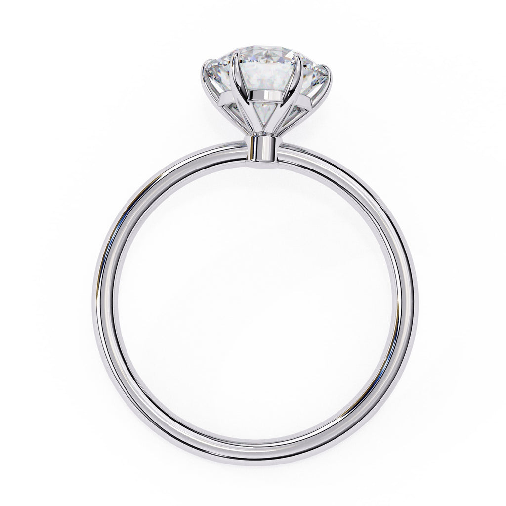 Round Cut Solitaire Diamond Engagement Ring