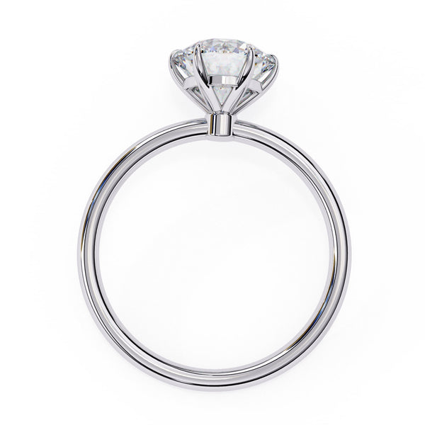 1.92 Ct Lab Grown Round Cut Diamond Solitaire Engagement Ring