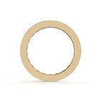 Gold ring on a white background