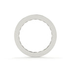 Silver ring on a white background
