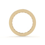 Gold ring on a white background
