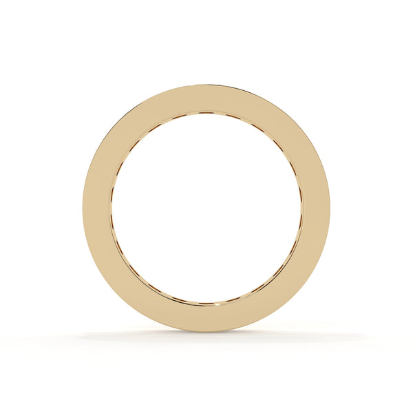 Gold ring on a white background